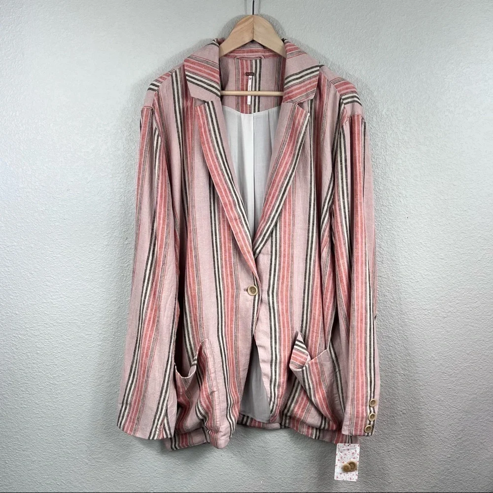 NWT Free People Simply Stripe Blazer